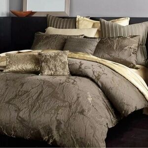Donna Karan 3Pc Sanctuary Queen Duvet Set Mink
